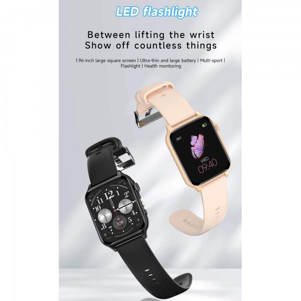 Smartwatch Microwear P6 Max - Gold Steel