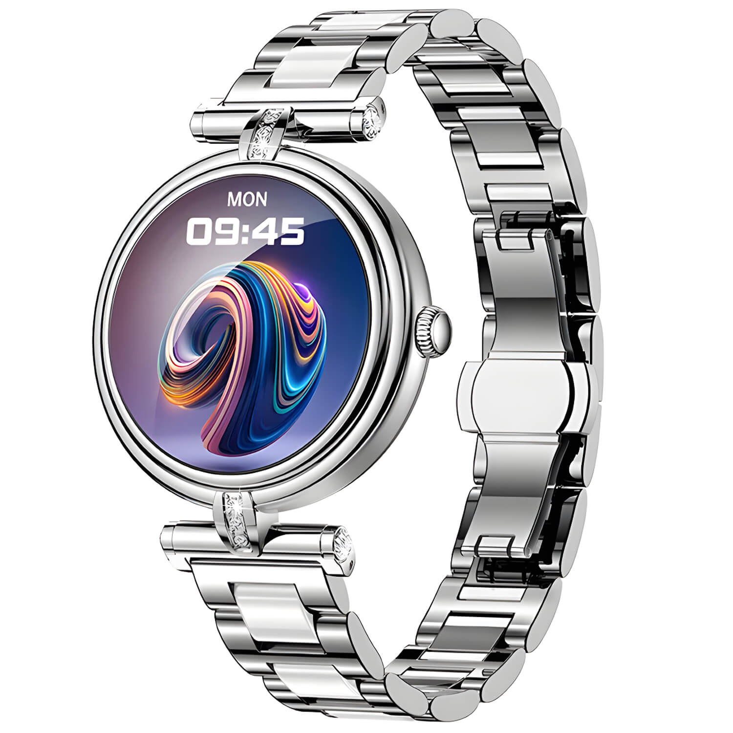 Smartwatch Microwear AK62 - Silver Steel