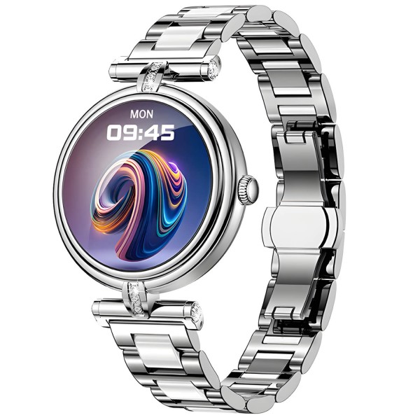 Smartwatch Microwear AK62 - Silver Steel