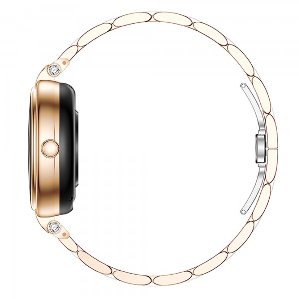 Smartwatch Microwear AK62 - Gold Steel