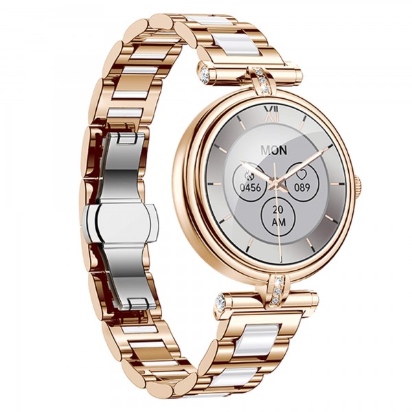Smartwatch Microwear AK62 - Gold Steel