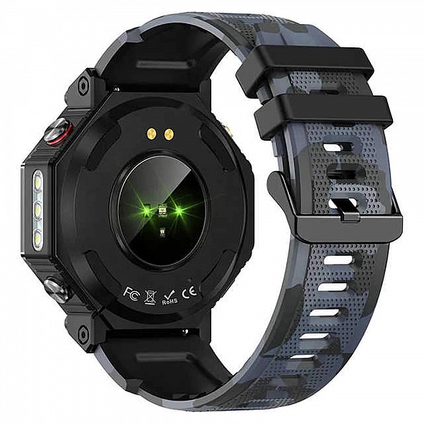 Smartwatch Microwear KC91 - Black Camo Silicone