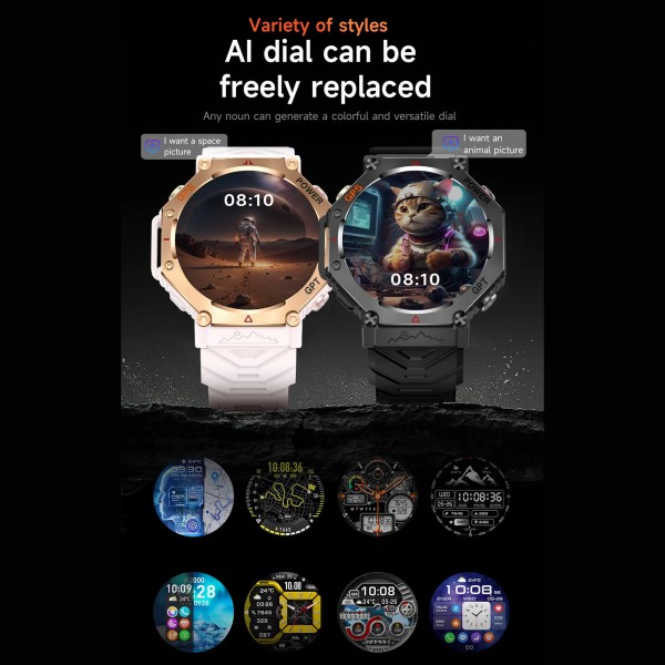 Smartwatch Microwear KC91 - Pink Silicone