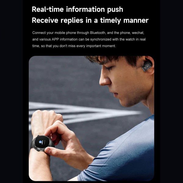 Smartwatch Microwear DK56 -  Black Silicone