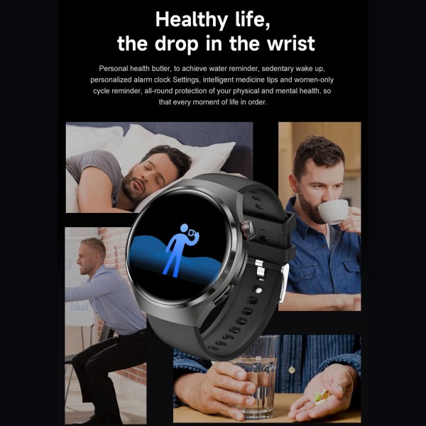 Smartwatch Microwear DK56 -  Black Silicone