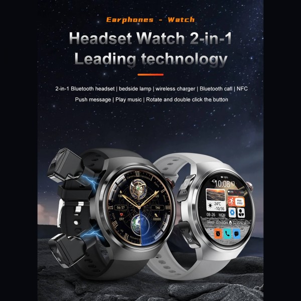 Smartwatch Microwear DK56 -  Black Silicone
