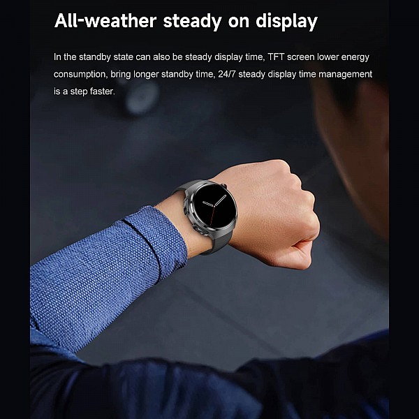 Smartwatch Microwear DK56 -  Black Silicone