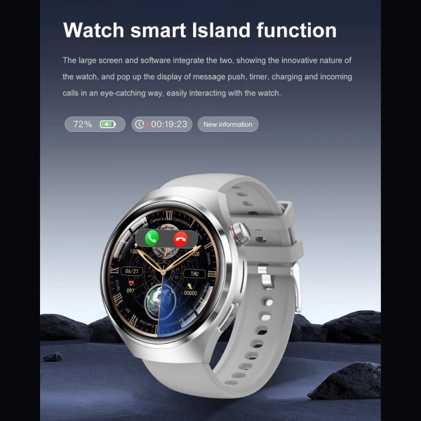 Smartwatch Microwear DK56 -  Black Silicone