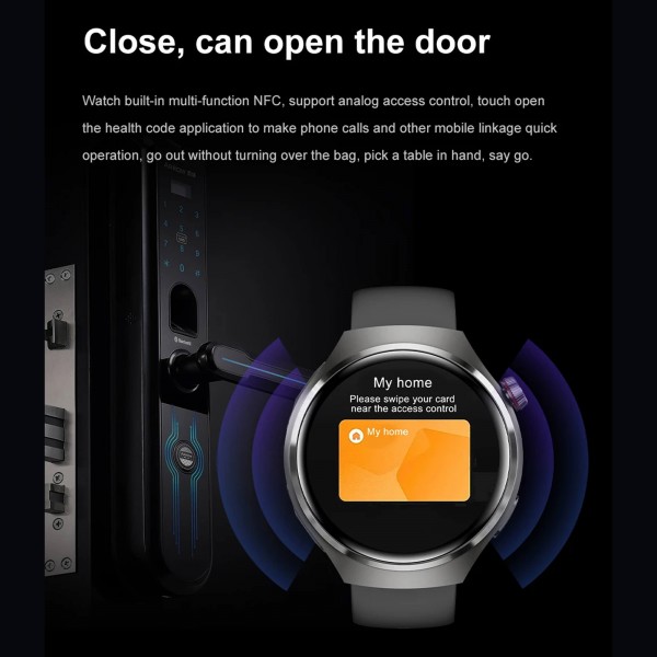 Smartwatch Microwear DK56 -  Black Silicone