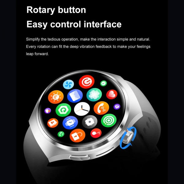 Smartwatch Microwear DK56 -  Black Silicone