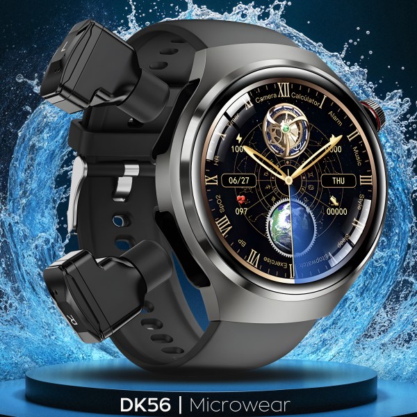 Smartwatch Microwear DK56 -  Black Silicone