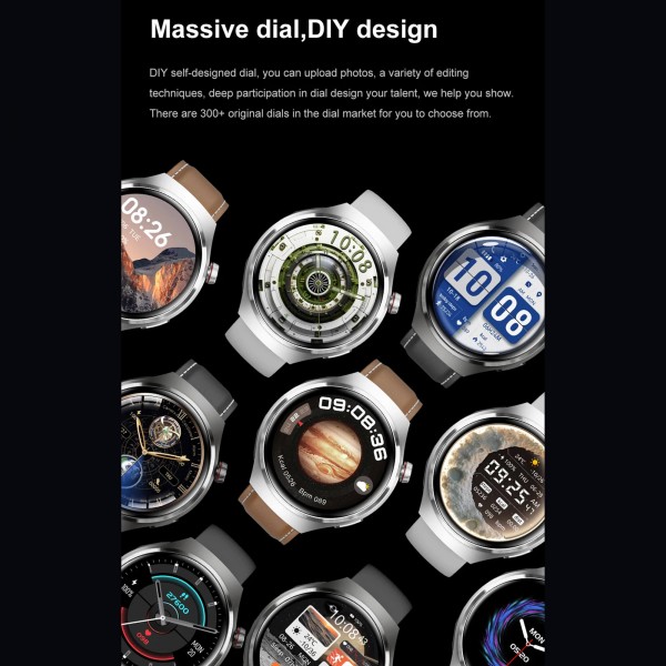 Smartwatch Microwear DK56 -  Silver Silicone