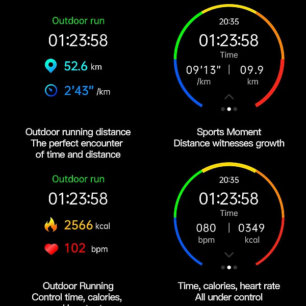 Smartwatch Microwear AK77 - Black Steel