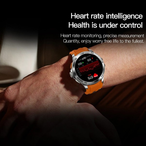 Smartwatch Microwear AK77 - Silver Steel