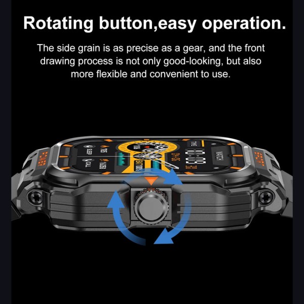 Smartwatch Microwear GT55 -  Black Silicone