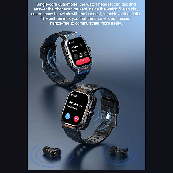 Smartwatch Microwear G55 - Black Silicone Smartwatch Microwear G55 - Black Silicone