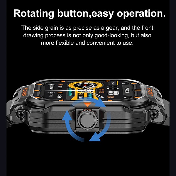 Smartwatch Microwear G55 - Black Silicone Smartwatch Microwear G55 - Black Silicone