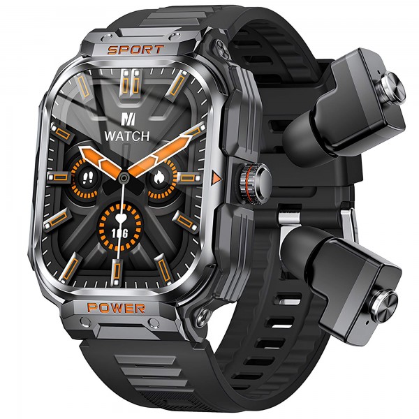 Smartwatch Microwear GT55 -  Black Silicone