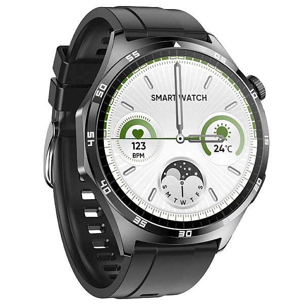 Smartwatch Microwear MT300 - Black Silicone