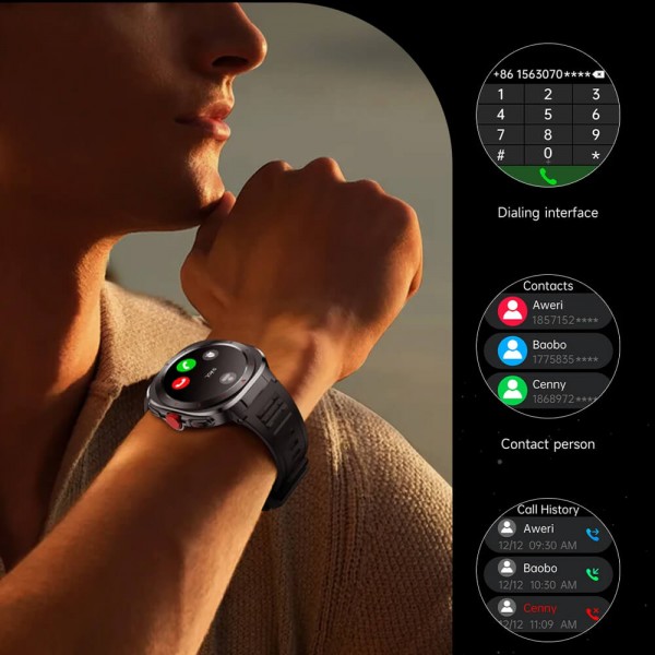 Smartwatch Microwear G33 - Brown Leather