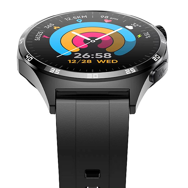Smartwatch Microwear MT300 - Black Silicone
