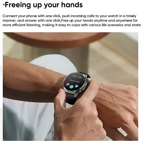 Smartwatch Microwear MT300 - Black Silicone