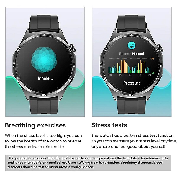 Smartwatch Microwear MT300 - Black Silicone