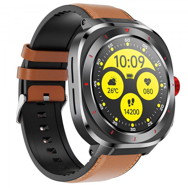 Smartwatch Microwear G33 - Brown Leather