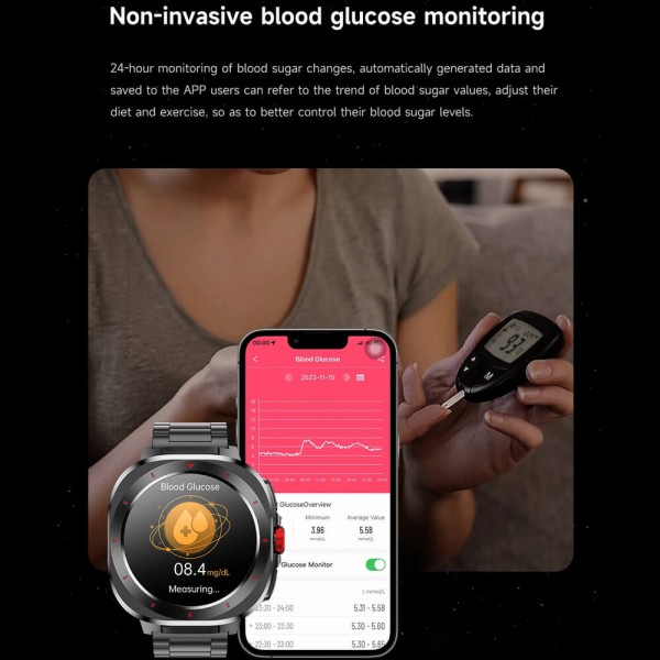 Smartwatch Microwear G33 - Black Steel