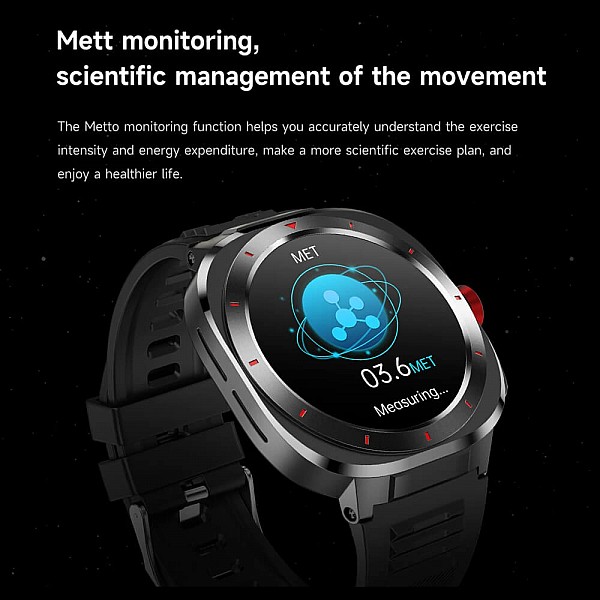 Smartwatch Microwear G33 - Black Steel