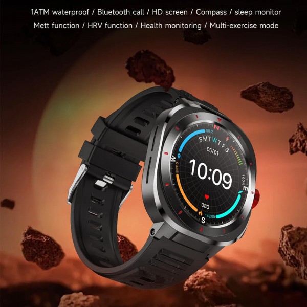 Smartwatch Microwear G33 - Black Steel
