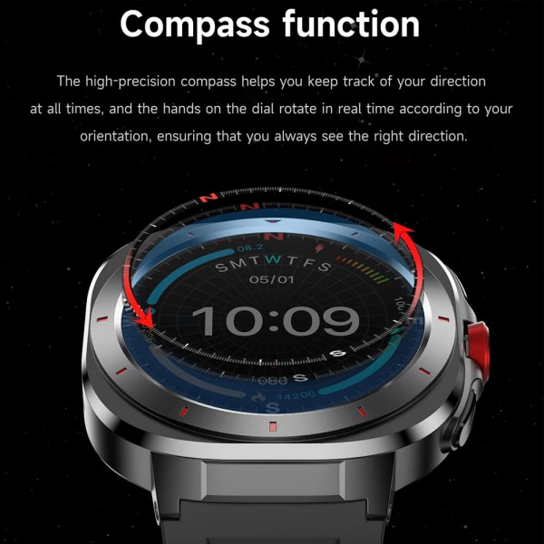 Smartwatch Microwear G33 - Black Steel