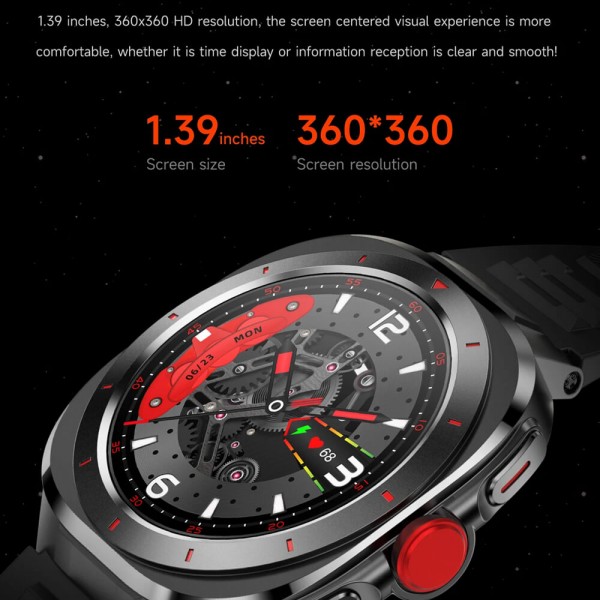 Smartwatch Microwear G33 - Black Steel