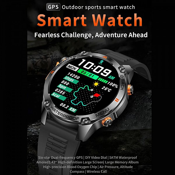Smartwatch Microwear G100 GPS  - Brown