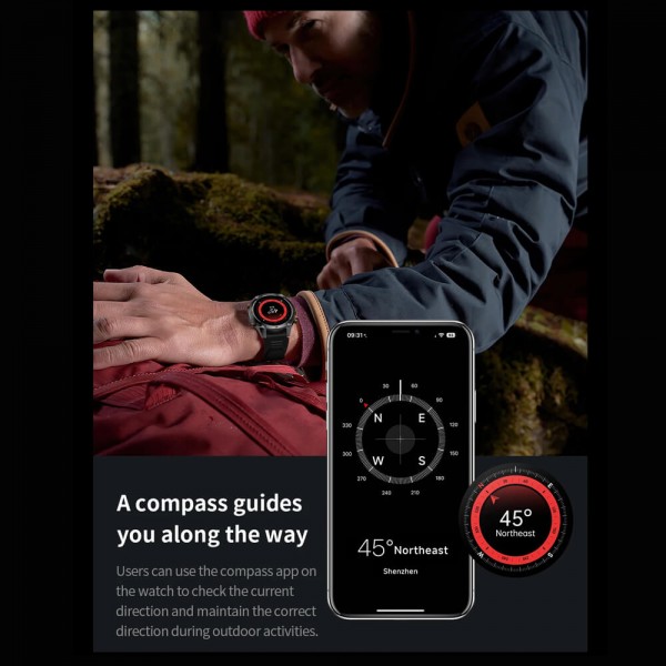 Smartwatch Microwear G100 GPS  - Brown