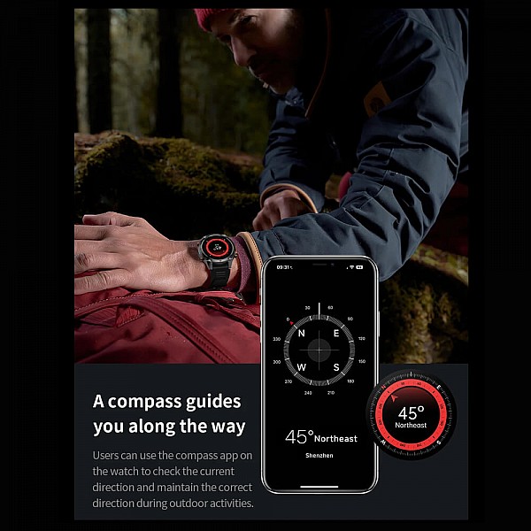 Smartwatch Microwear G100 GPS  - Brown