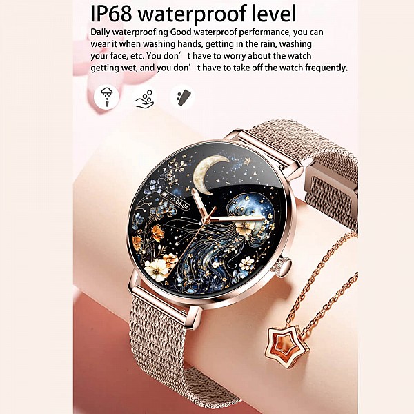 Smartwatch Microwear NX21 -  Gold Steel