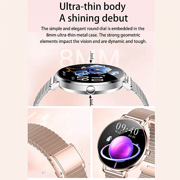 Smartwatch Microwear NX21 -  Gold Steel