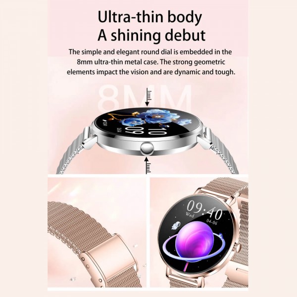 Smartwatch Microwear NX21 -  Silver Steel