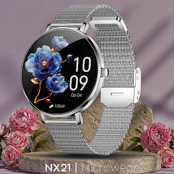 Smartwatch Microwear NX21 - Silver Steel Smartwatch Microwear NX21 - Silver Steel