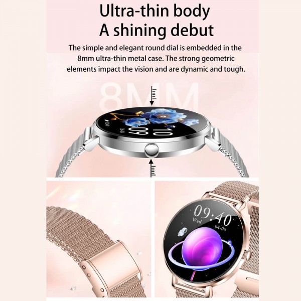 Smartwatch Microwear NX21 -  Silver Steel