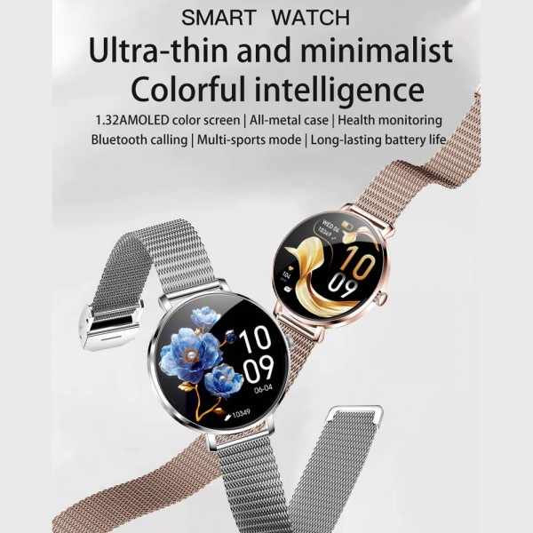 Smartwatch Microwear NX21 -  Silver Steel