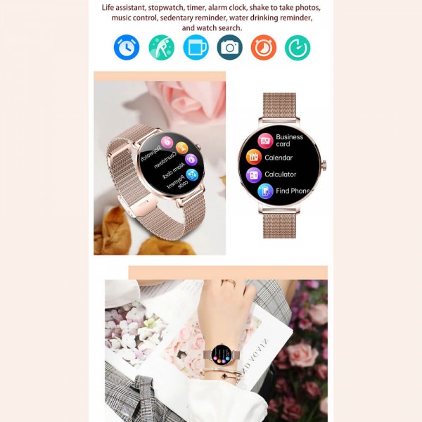 Smartwatch Microwear NX21 -  Silver Steel