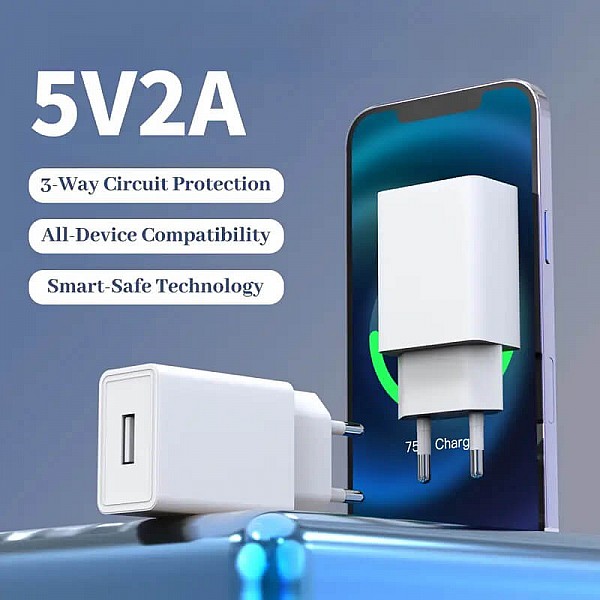 Φορτιστής Microwear USB-A  5V-2A για Smartwatch