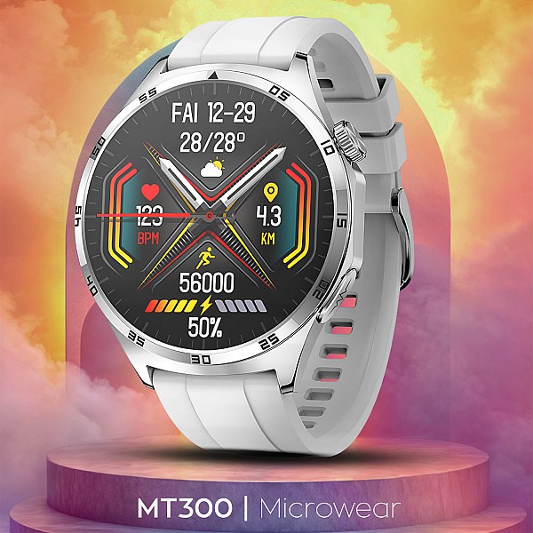 Smartwatch Microwear MT300 - Grey Silicone