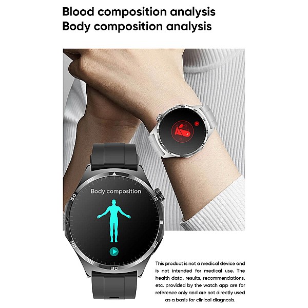 Smartwatch Microwear MT300 - Grey Silicone