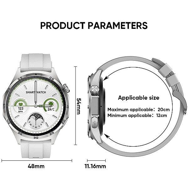 Smartwatch Microwear MT300 - Grey Silicone