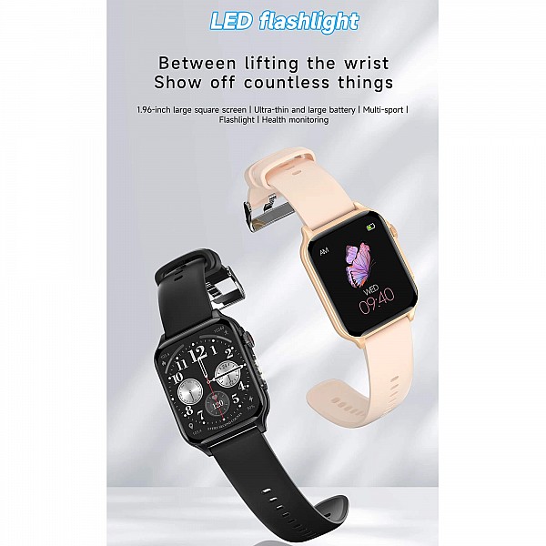 Smartwatch Microwear P6 Max - Black Steel