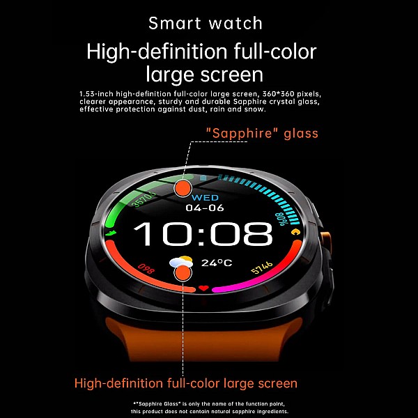 Smartwatch Bakeey  Kalobee SK7 - Black Steel