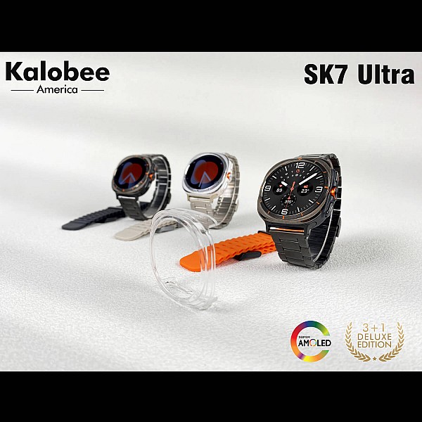 Smartwatch Bakeey  Kalobee SK7 - Black Steel